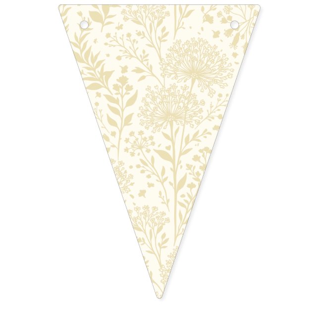 Sweet Dandelion Golden Wheat - Neutral Bunting (First Flag)