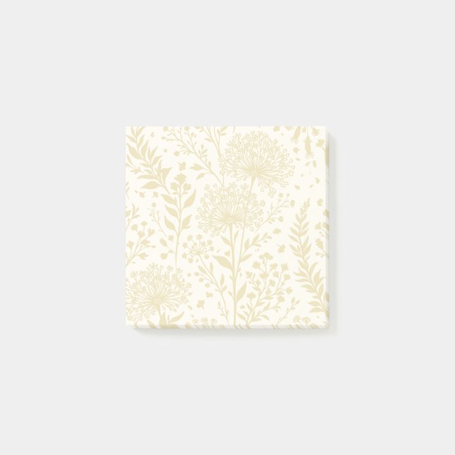 Sweet Dandelion Golden Wheat - Neutral Post-it Notes (Front)