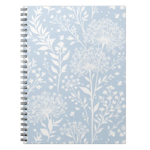 Sweet Dandelion Neutral - Dusty Blue Notebook