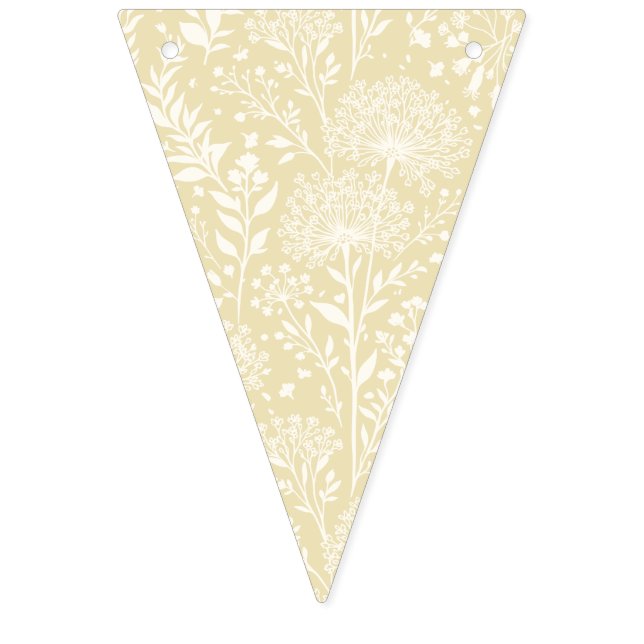 Sweet Dandelion Neutral - Golden Wheat Bunting (First Flag)