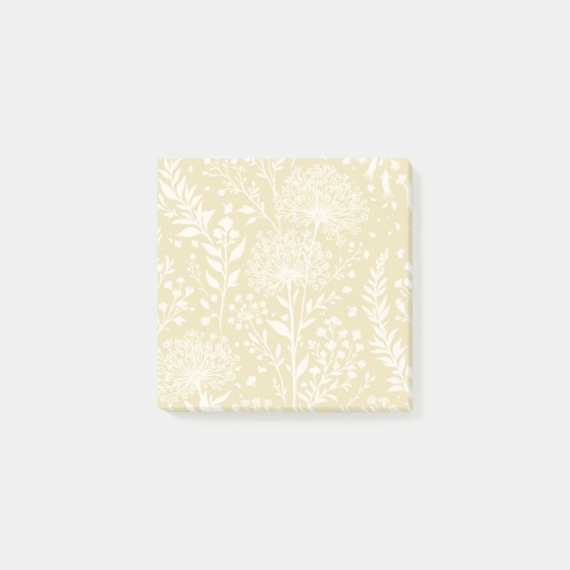 Sweet Dandelion Neutral - Golden Wheat Post-it Notes (Front)