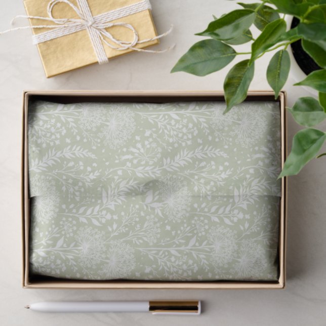 Sweet Dandelion Neutral - Soft Olive Tissue Paper (Gift)