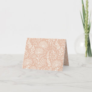 Sweet Dandelion Neutral - Warm Apricot Thank You Card