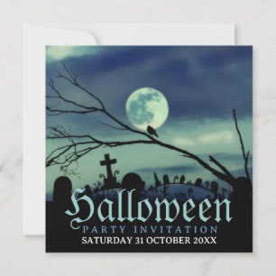 Sweet Darkness Halloween Party Invitations