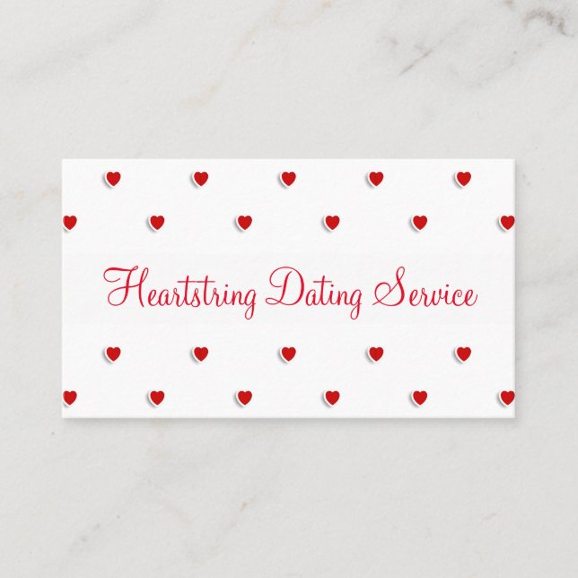 Sweet Dating Service Business Card (Front)