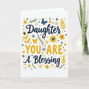 Sweet Daughters Day Floral Card