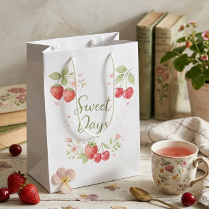 Sweet Days Floral Fruit Gift Medium Gift Bag