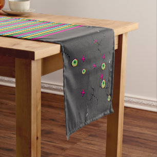 Sweet Death And Candy! Zombie XOXO Medium Table Runner