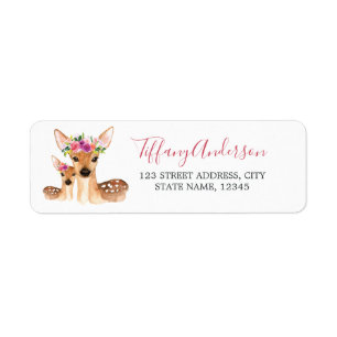 Sweet Deer Mum And Baby Floral Baby Shower