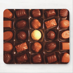 Sweet Delights Chocolate Pattern Mouse Pad
