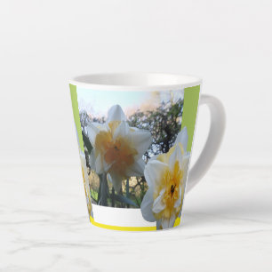 Sweet Desire Daffodils Design Latte Mug