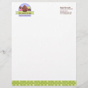 Sweet Desserts Bakery Personalised Letterhead