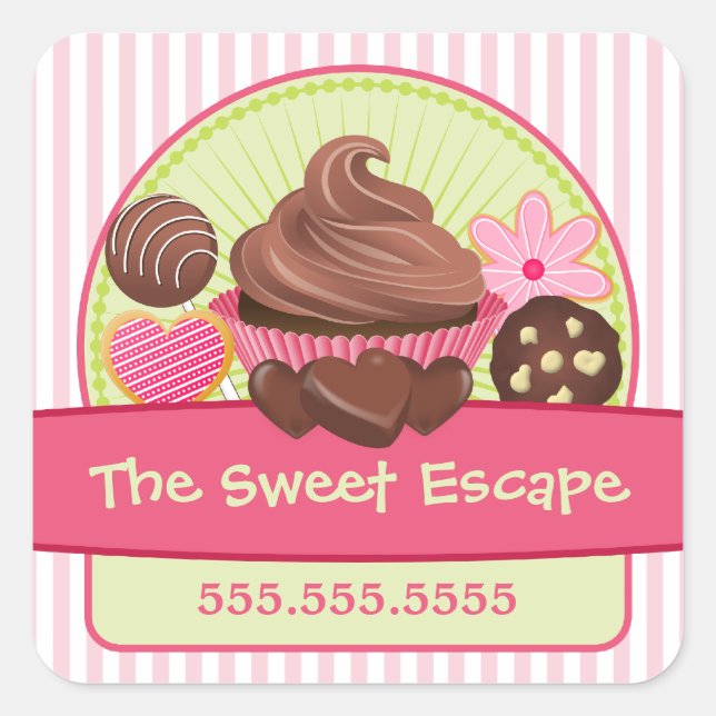 Sweet Desserts Box Seals (Front)