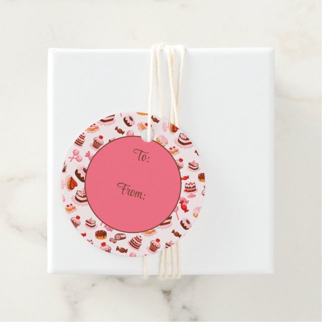 Sweet Desserts Favour Tags (In Situ)