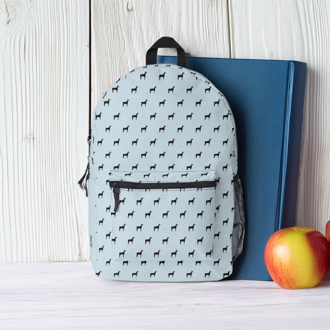 Sweet Doberman Dogs Pattern Personalised Printed Backpack (Creator Uploaded)