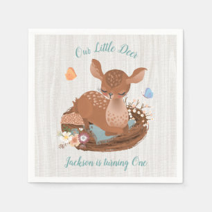 Sweet doe Deer Baby shower Napkins