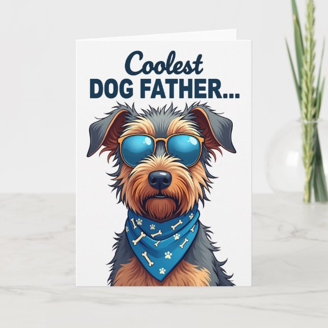 Sweet Dog Father Tribute Card (Front)