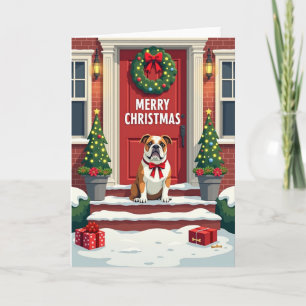 Sweet Dog Home Christmas Card