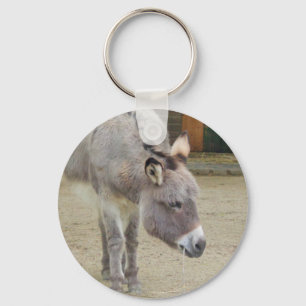 Sweet Donkey, Animal Grey, Horse Family Key Ring