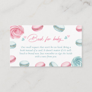 Sweet Doughnut Baby Shower Book Request Enclosure Card
