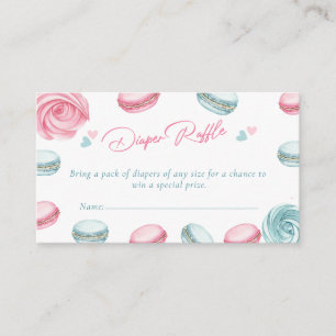 Sweet Doughnut Baby Shower Diaper Raffle Ticket Enclosure Card
