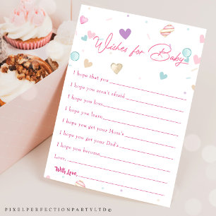Sweet Doughnut Baby Wishes for Baby Game Card