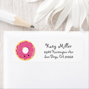 Sweet Doughnut Girls Address Label