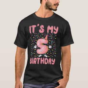 Sweet Doughnut It's My 5th Birthday Cute Boys Girl T-Shirt