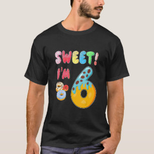 Sweet Doughnut It's My 6th Birthday 6 Years Old T-Shirt