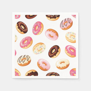 Sweet Doughnut Pattern Napkin