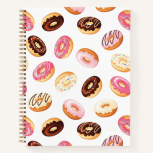 Sweet Doughnut Pattern Notebook