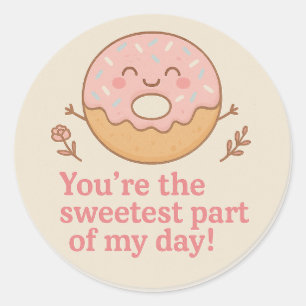 Sweet Doughnut Thank You Sticker