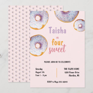 Sweet Doughnut Watercolor Illustration