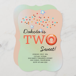 Sweet Doughnuts Birthday Invitation