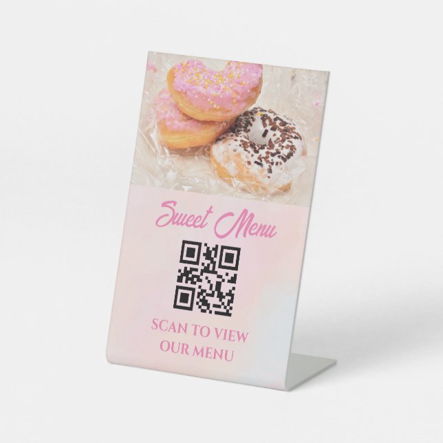 Sweet Doughnuts Pedestal Sign (Front)