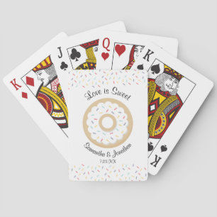 Sweet Doughnuts Wedding Guest Welcome Bag Playing Cards