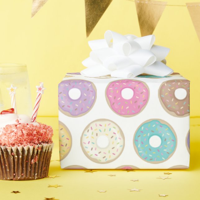 Sweet doughnuts wrapping paper (Birthday Party)