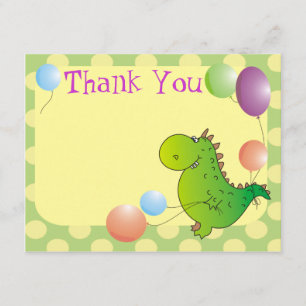Sweet Dragon Children's Thank You Card