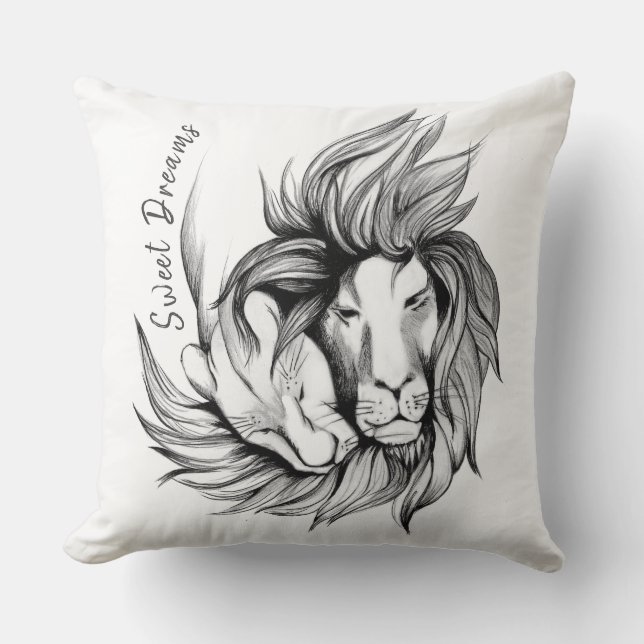 Sweet Dream Throw Pillow (Front)