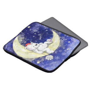 Sweet Dreaming Little Bear Laptop Sleeve