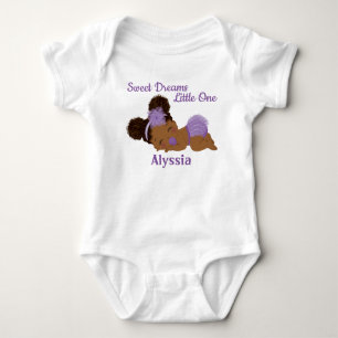 Sweet Dreams African American Baby Girl Bodysuit