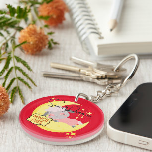 Sweet Dreams and Mince Pies Key Ring