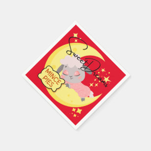 Sweet Dreams and Mince Pies Napkin