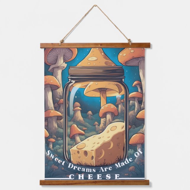 Sweet Dreams Are Made of Cheese Hanging Tapestry (Front)