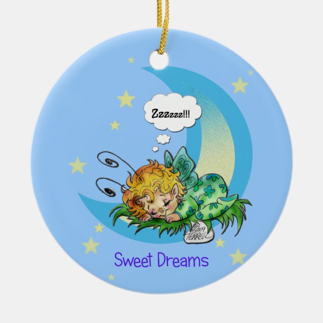 "Sweet Dreams,Baby"  Fairy Ornament (Front)