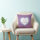 Sweet Dreams Baby Love lavender heart Cushion (Chair)