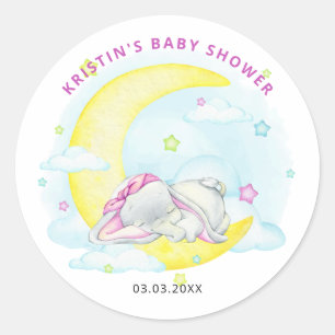 Sweet Dreams Baby Shower Classic Round Sticker