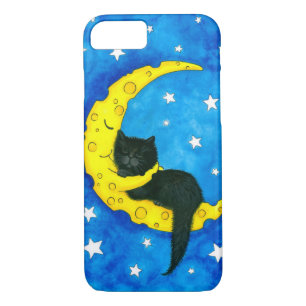 Sweet Dreams Black Cat by Bihrle iPhone 8/7 Case
