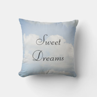 Sweet Dreams Blue Sky, White Clouds Cushion