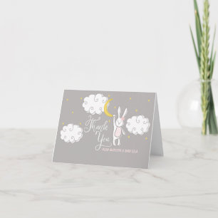 "Sweet Dreams" Bunny Folded Thank You Card